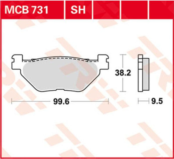 Placute Frana Sh Series Sindered Rear MCB731SH