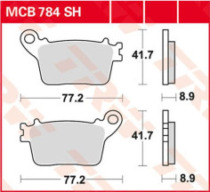 Placute Frana Sh Series Sindered Rear MCB784SH