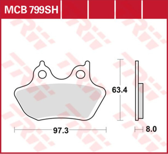 Placute Frana Sh Series Sindered Rear MCB799SH