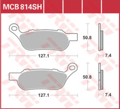 Placute Frana Sh Series Sindered Rear MCB814SH