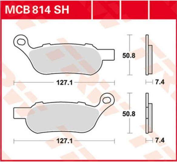Placute Frana Sh Series Sindered Rear MCB814SH