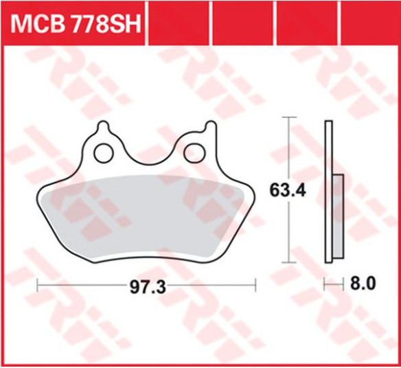 Placute Frana Sh Series Sindered Rear MCB778SH