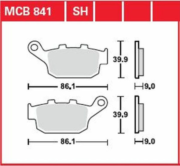 Placute Frana Sh Series Sindered Rear MCB841SH