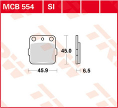 Placute Frana Si Series Sindered Off-road MCB554SI