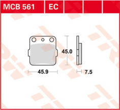 Placute Frana Si Series Sindered Off-road MCB561SI