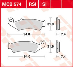 Placute Frana Si Series Sindered Off-road MCB574SI