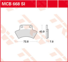 Placute Frana Si Series Sindered Off-road MCB668SI