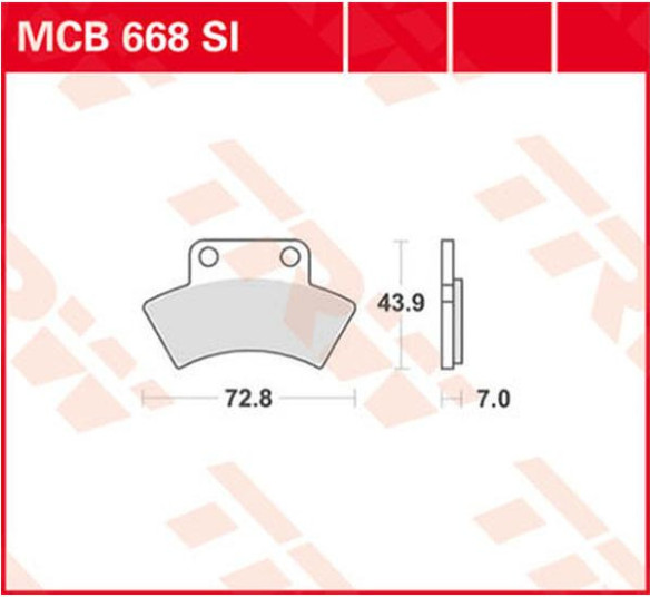 Placute Frana Si Series Sindered Off-road MCB668SI