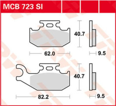 Placute Frana Si Series Sindered Off-road MCB723SI