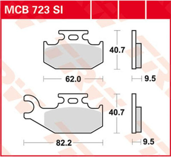 Placute Frana Si Series Sindered Off-road MCB723SI