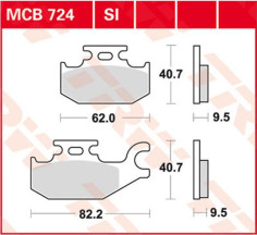 Placute Frana Si Series Sindered Off-road MCB724SI