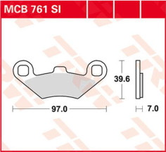 Placute Frana Si Series Sindered Off-road MCB761SI