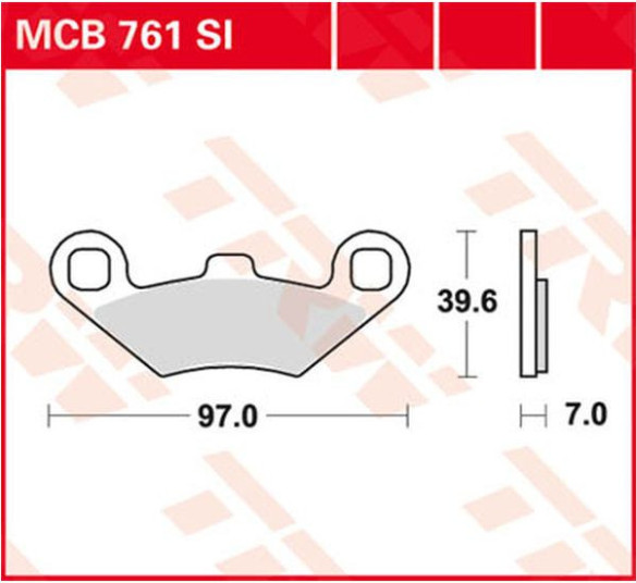 Placute Frana Si Series Sindered Off-road MCB761SI