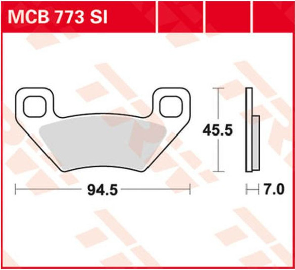 Placute Frana Si Series Sindered Off-road MCB773SI