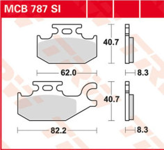 Placute Frana Si Series Sindered Off-road MCB787SI