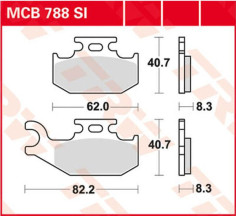 Placute Frana Si Series Sindered Off-road MCB788SI
