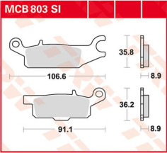 Placute Frana Si Series Sindered Off-road MCB803SI