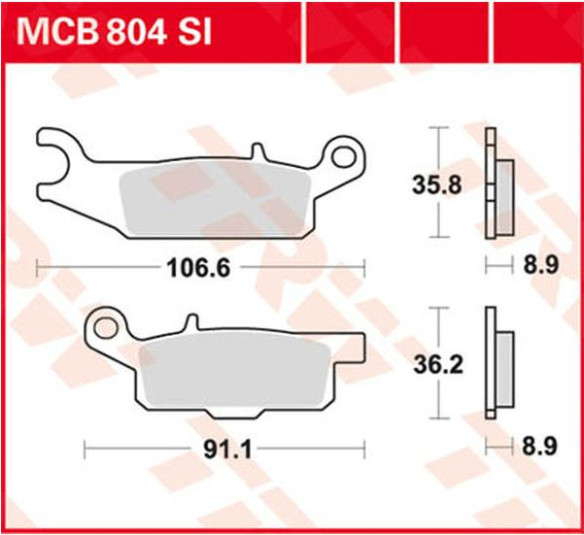 Placute Frana Si Series Sindered Off-road MCB804SI