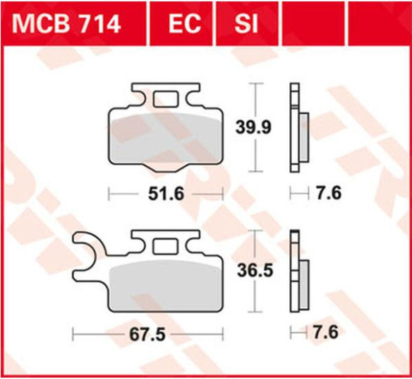 Placute Frana Si Series Sindered Off-road MCB714SI
