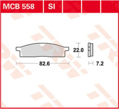Placute Frana Si Series Sindered Off-road MCB558SI