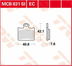 Placute Frana Si Series Sindered Off-road MCB831SI
