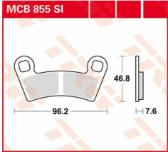 Placute Frana Si Series Sindered Off-road MCB855SI
