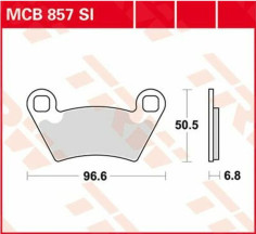 Placute Frana Si Series Sindered Off-road MCB857SI