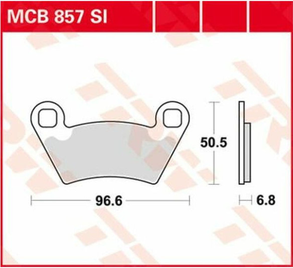Placute Frana Si Series Sindered Off-road MCB857SI