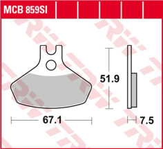 Placute Frana Si Series Sindered Off-road MCB859SI