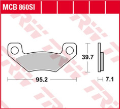 Placute Frana Si Series Sindered Off-road MCB860SI