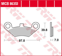 Placute Frana Si Series Sindered Off-road MCB863SI