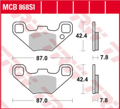 Placute Frana Si Series Sindered Off-road MCB868SI