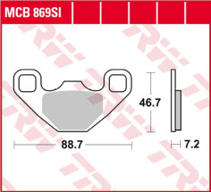 Placute Frana Si Series Sindered Off-road MCB869SI