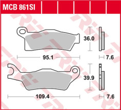 Placute Frana Si Series Sindered Off-road MCB861SI
