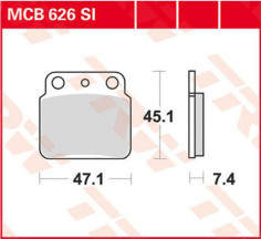 Placute Frana Si Series Sindered Off-road MCB626SI