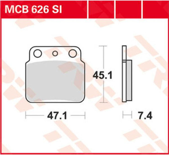 Placute Frana Si Series Sindered Off-road MCB626SI
