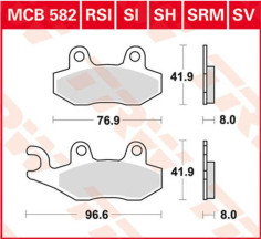 Placute Frana Srm Series Sindered Scooter MCB582SRM