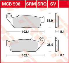 Placute Frana Srm Series Sindered Scooter MCB598SRM