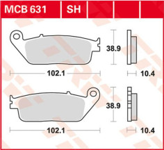 Placute Frana Srm Series Sindered Scooter MCB631SRM