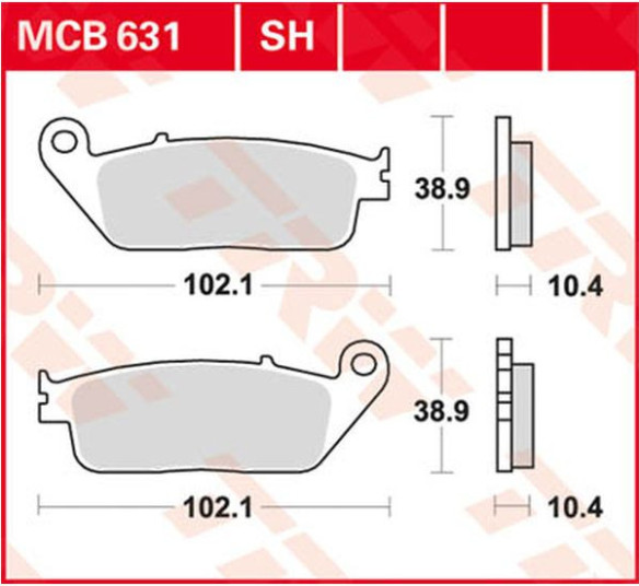 Placute Frana Srm Series Sindered Scooter MCB631SRM