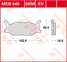 Placute Frana Srm Series Sindered Scooter MCB640SRM