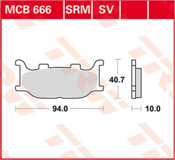 Placute Frana Srm Series Sindered Scooter MCB666SRM