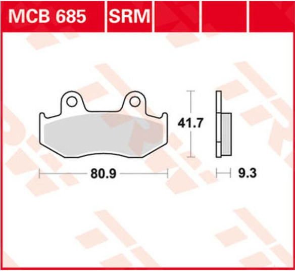Placute Frana Srm Series Sindered Scooter MCB685SRM