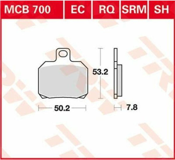 Placute Frana Srm Series Sindered Scooter MCB700SRM