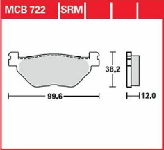 Placute Frana Srm Series Sindered Scooter MCB722SRM