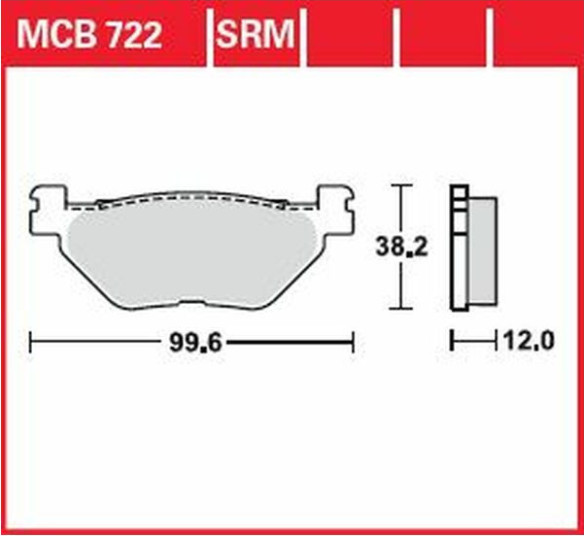 Placute Frana Srm Series Sindered Scooter MCB722SRM