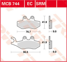 Placute Frana Srm Series Sindered Scooter MCB744SRM