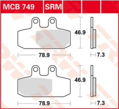 Placute Frana Srm Series Sindered Scooter MCB749SRM