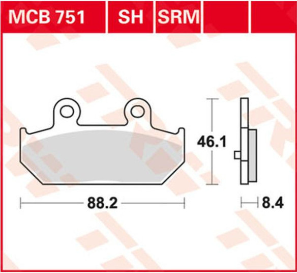 Placute Frana Srm Series Sindered Scooter MCB751SRM