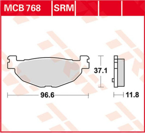 Placute Frana Srm Series Sindered Scooter MCB768SRM